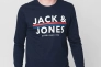 Футболка с длинными рукавами 12205129-Navy Blazer Jack&amp;Jones L Темно-синий 12205129-Navy Blazer Фото 1