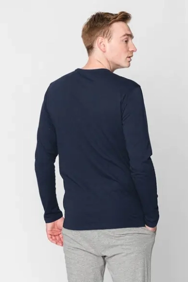 Футболка с длинными рукавами 12205129-Navy Blazer Jack&amp;Jones L Темно-синий 12205129-Navy Blazer фото 3 — интернет-магазин Tapok