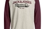 Футболка с длинными рукавами JJERAGLAN LOGO TEE L/S NOOS 12172365 Port Royale Jack&amp;Jones M Бордовый 12172365PortRoyale Фото 1