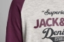 Футболка с длинными рукавами JJERAGLAN LOGO TEE L/S NOOS 12172365 Port Royale Jack&amp;Jones M Бордовый 12172365PortRoyale Фото 4