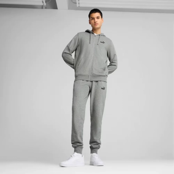Худые ESS Full-Zip Hoodie 68258803 Puma L Серый 68258803 фото 4 — интернет-магазин Tapok