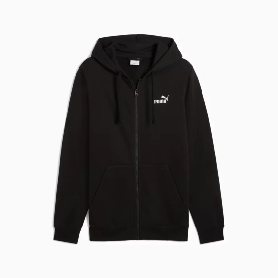 Худі ESS Full-Zip Hoodie 68258801 Puma 3XL Чорний 68258801 фото 5 — інтернет-магазин Tapok