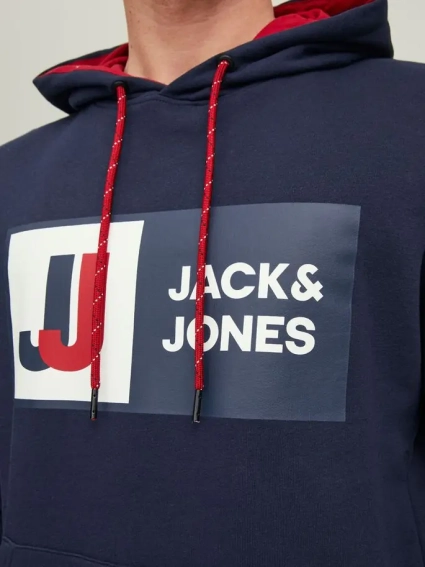 Худые JCOLOGAN SWEAT HOOD AW22 SN 12216327-Navy Blazer Jack&amp;Jones L Темно-синий 12216327-Navy Blazer фото 3 — интернет-магазин Tapok