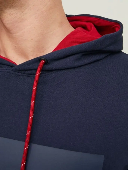 Худые JCOLOGAN SWEAT HOOD AW22 SN 12216327-Navy Blazer Jack&amp;Jones L Темно-синий 12216327-Navy Blazer фото 4 — интернет-магазин Tapok