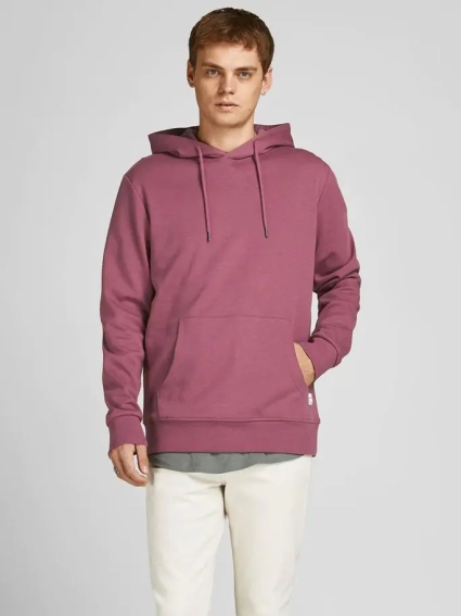 Худі JJEBASIC SWEAT HOOD NOOS 12182537-Hawthorn Rose-Fit:REG Jack&Jones XL Розовий 12182537-Hawthorn Rose-Fi фото 1 — інтернет-магазин Tapok