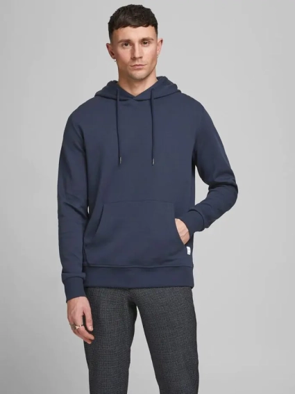 Худые JJEBASIC SWEAT HOOD NOOS 12182537-Navy Blazer-Fit:REG Jack&amp;Jones S Темно-синий 12182537-Navy Blazer-Fit: фото 1 — интернет-магазин Tapok