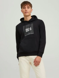Худі JJLOCK SWEAT HOOD 12213245-Black SMALL Jack&Jones M Чорний 12213245-Black SMALL