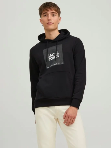 Худые JJLOCK SWEAT HOOD 12213245-Black SMALL Jack&amp;Jones M Черный 12213245-Black SMALL фото 1 — интернет-магазин Tapok