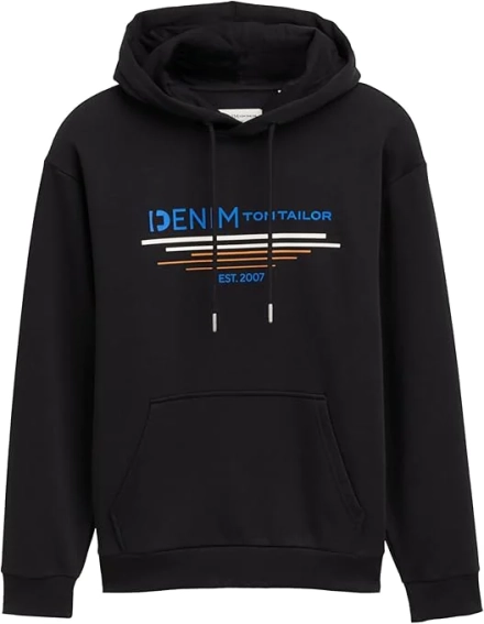 Худі Men's Sweater 1043298-13312 Tom Tailor L Чорний 1043298-13312 фото 5 — інтернет-магазин Tapok