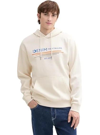 Худые Men&#39;s Sweater 1043298-14471 Tom Tailor L Кремовый 1043298-14471 фото 1 — интернет-магазин Tapok