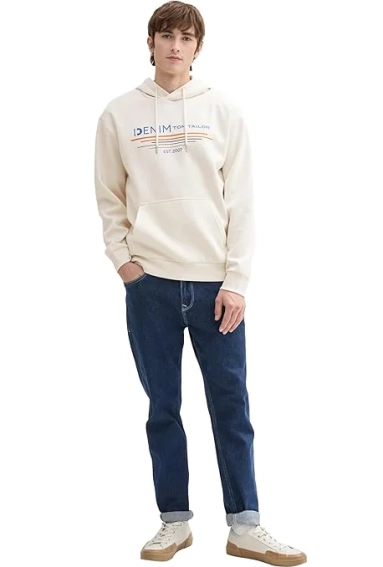 Худые Men&#39;s Sweater 1043298-14471 Tom Tailor L Кремовый 1043298-14471 фото 4 — интернет-магазин Tapok
