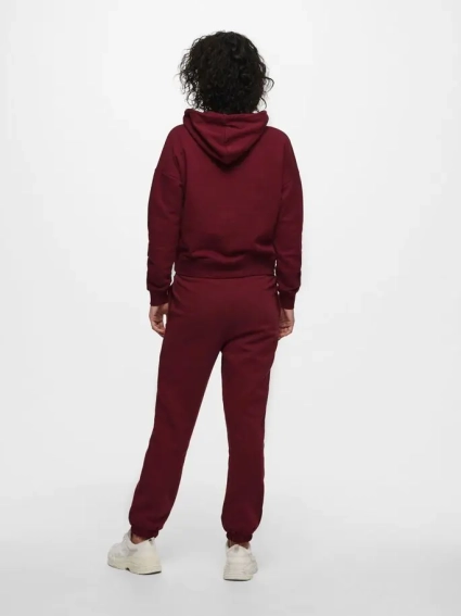 Худые ONLCOLLEGE LIFE L/S HOOD SWT 15235558 Cabernet ONLY XL Бордовый 15235558Cabernet фото 2 — интернет-магазин Tapok