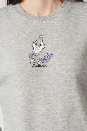 Худые ONLDISNEY LIFE L/S BAMBI BOX SWT 15250089-Light Grey Melange-Print:THUMPER ONLY S Серый 15250089-Light Grey Melan фото 4 — интернет-магазин Tapok