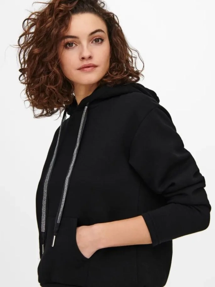 Худые ONLDREAM L/S HOOD SWT 15245133-Black ONLY L Черный 15245133-Black фото 3 — интернет-магазин Tapok