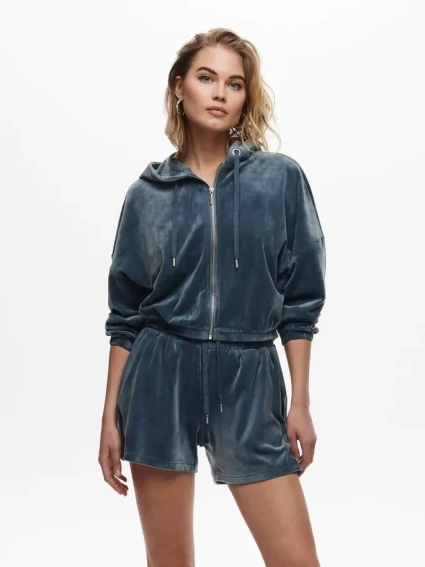 Худые ONLLAYA L/S ZIP HOOD 15231363 Blue Mirage ONLY L Синий 15231363BlueMirage фото 1 — интернет-магазин Tapok