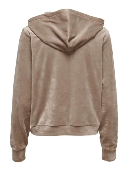 Худые ONLREBEL L/S ZIP HOOD SWT 15241328-Taupe Gray ONLY XS Бежевый 15241328-Taupe Gray фото 2 — интернет-магазин Tapok