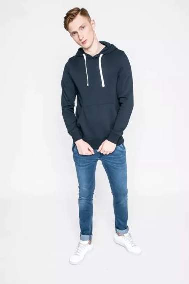 Худые PKTGMS BASIC HOOD SWEAT 12131173-Navy Blazer Jack&amp;Jones M Темно-синий 12131173-Navy Blazer фото 4 — интернет-магазин Tapok