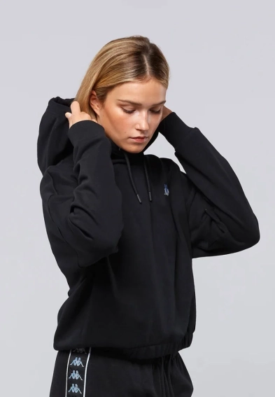 Худые Sports Sweatshirt Regular Fit 710067-19-4006 Kappa L Черный 710067-19-4006 фото 2 — интернет-магазин Tapok
