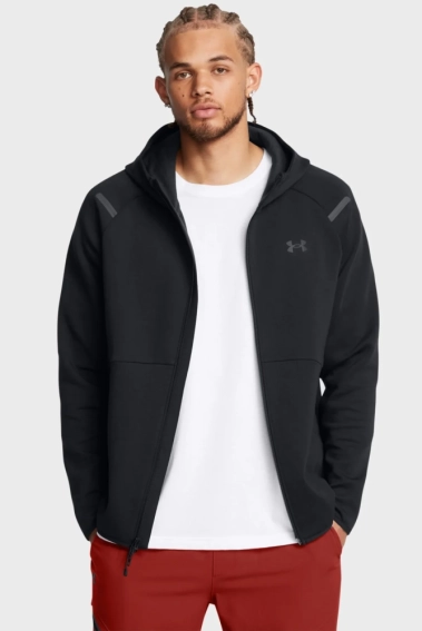 Худі UA Unstoppable Flc FZ HD EU 1389352-001 Under Armour L Чорний 1389352-001 фото 1 — інтернет-магазин Tapok