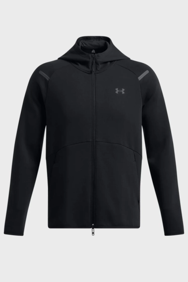 Худі UA Unstoppable Flc FZ HD EU 1389352-001 Under Armour L Чорний 1389352-001 фото 4 — інтернет-магазин Tapok