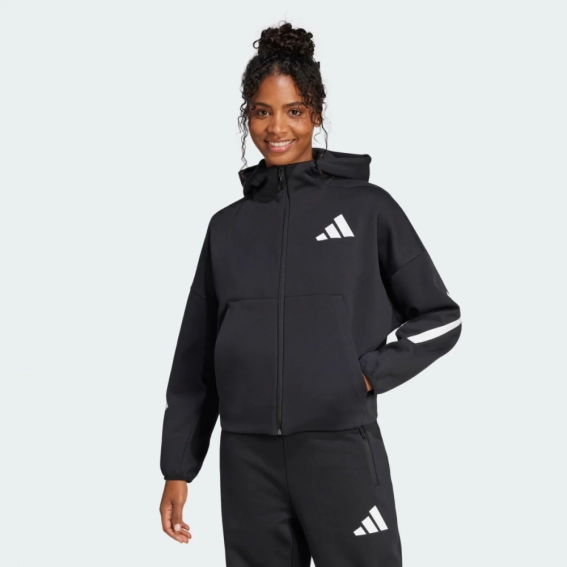 Худі W Z.N.E. FZ JC5392 Adidas L Чорний JC5392 фото 1 — інтернет-магазин Tapok