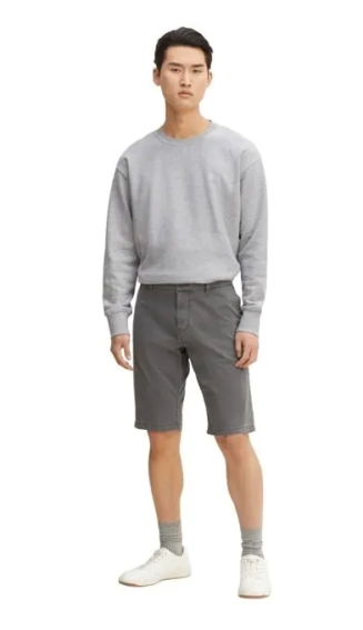 Шорти chino shorts 1030016-29150 Tom Tailor 30 Темно-сірий 1030016-29150 фото 2 — інтернет-магазин Tapok