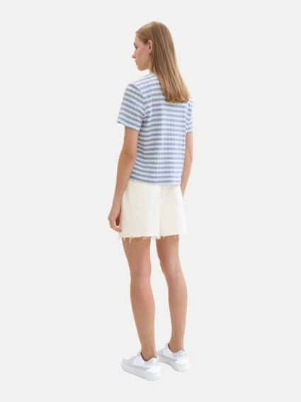 Шорти High waisted mom jeans shorts 1041874ХХ22569 Tom Tailor L Білий 1041874ХХ22569 фото 4 — інтернет-магазин Tapok