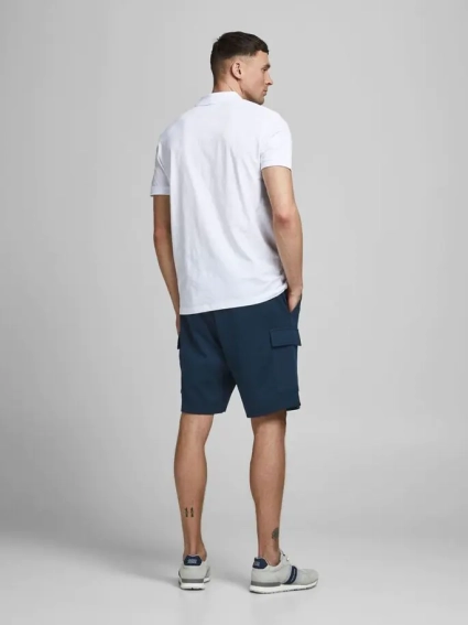 Шорты JJIAIR CARGO SWEAT SHORTS NB 12186752 Navy Blazer Jack&amp;Jones L Темно-синий 12186752NavyBlazer фото 2 — интернет-магазин Tapok