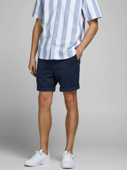 Шорты JJIBOWIE JJSHORTS SOLID SA STS 12165604 Navy Blazer Jack&amp;Jones M Темно-синий 12165604NavyBlazer фото 2 — интернет-магазин Tapok