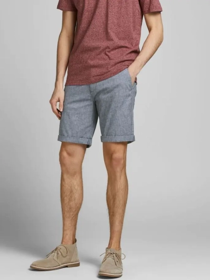Шорты JJIDAVE JJLINEN SHORTS AKM 12184684 Blue Indigo Jack&amp;Jones XXL Голубой 12184684BlueIndigo фото 1 — интернет-магазин Tapok