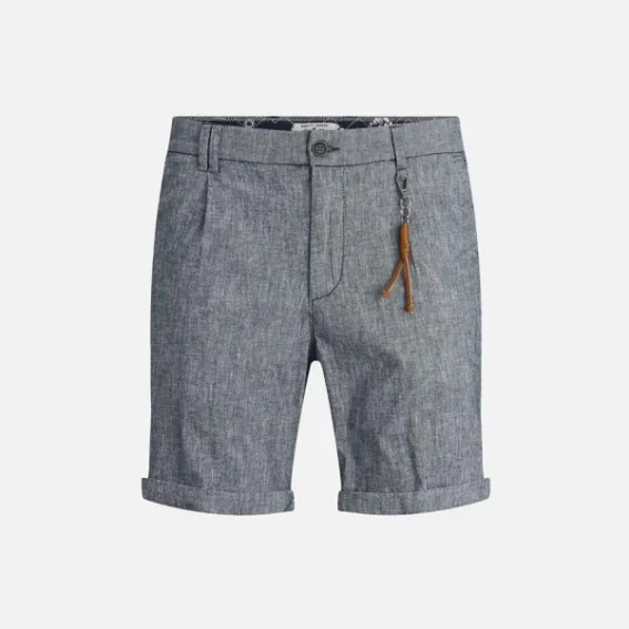 Шорти JJIMILTON JJCHINO SHORTS AKM LINEN 12188357 Navy Blazer Jack&Jones L Темно-сірий 12188357NavyBlazer фото 1 — інтернет-магазин Tapok