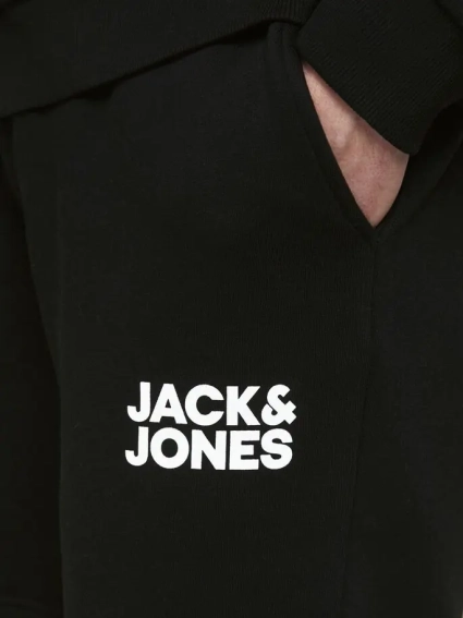 Шорти JJINEWSOFT SWEAT SHORTS GMS STS 12186787 Black Jack&Jones L Чорний 12186787Black фото 4 — інтернет-магазин Tapok