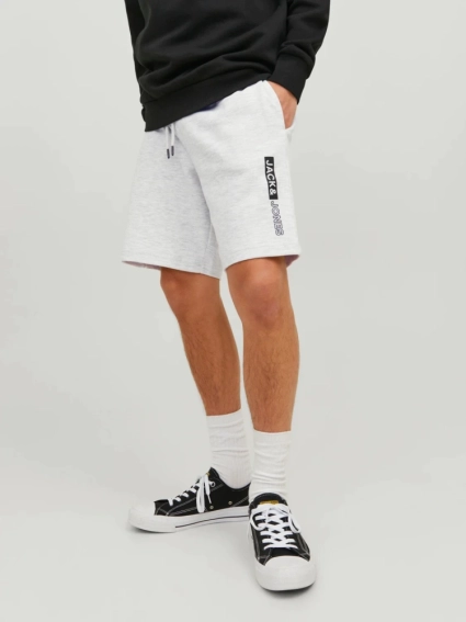 Шорты JPSTNEO SWEAT SHORTS 12225143-White Melange Jack&amp;Jones L Белый 12225143-White Melange фото 3 — интернет-магазин Tapok