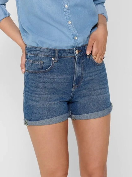 Шорти ONLPHINE LIFE SHORTS BB MAS0000 15196218 Medium Blue Den ONLY M Синій 15196218MediumBlueDen фото 2 — інтернет-магазин Tapok