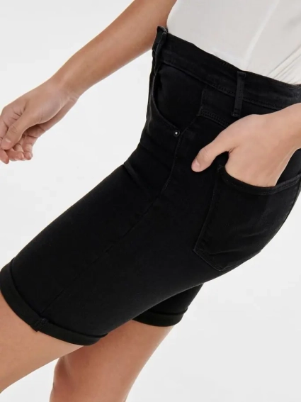 Шорты ONLRAIN LIFE MID LONG SHORTS NOOS 15176847 Black ONLY L Черный 15176847Black фото 3 — интернет-магазин Tapok