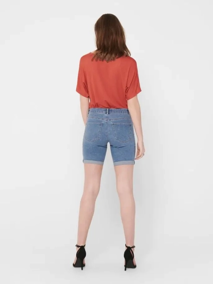 Шорты ONLSUN ANNE K MID LONG SHORTS BJ15268-1 15185316 Light Blue Denim ONLY XS Голубой 15185316LightBlueDeni фото 3 — интернет-магазин Tapok