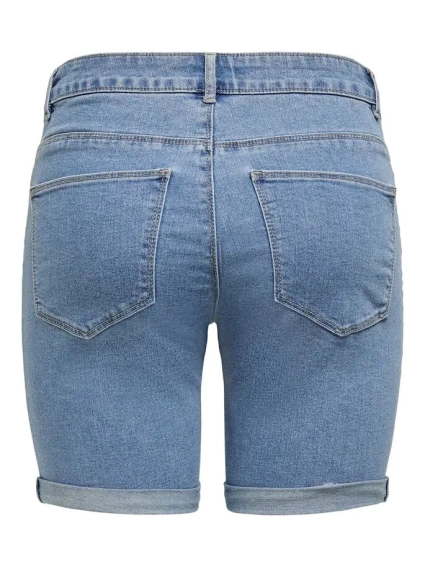 Шорты ONLSUN ANNE K MID LONG SHORTS BJ15268-1 15185316 Light Blue Denim ONLY XS Голубой 15185316LightBlueDeni фото 5 — интернет-магазин Tapok