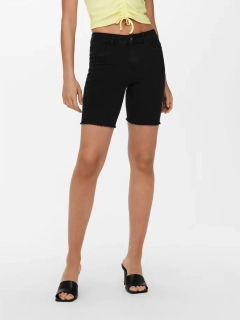 Шорты ONLSUN ANNE K MID SHRT RAW HEM BJ15690 15205854 Black Denim ONLY L Черный 15205854BlackDenim