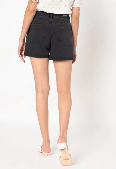 Шорты ONLVEGA LIFE HW MOM SHORTS BJ745 15234370-Black ONLY M Черный 15234370-Black фото 2 — интернет-магазин Tapok