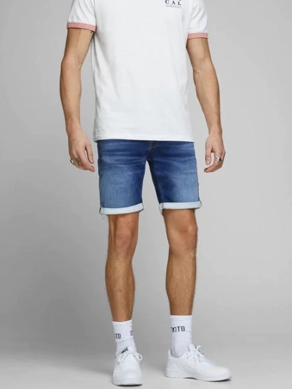 Шорти джинсові JJIRICK JJICON SHORTS GE 006 I.K STS 12166269 BlueDenim Jack&Jones L Синій 12166269BlueDenim фото 3 — інтернет-магазин Tapok