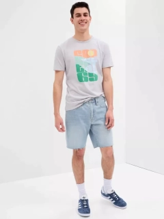 Шорты джинсовые V-STRAIGHT DENIM SHORT COLES CREEK 602501-00 GAP 29 Голубой 602501-00