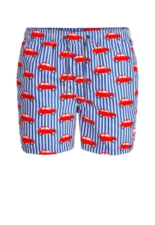 Шорты для плавания JJIBALI JJSWIMSHORTS AKM ITALIA 12186944 Flame Scarlet Jack&amp;Jones L Голубой 12186944FlameScarlet