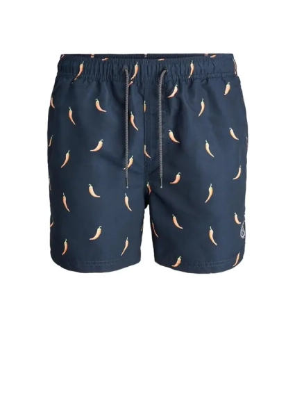 Шорти для плавання JJIBALI JJSWIMSHORTS AKM FUNNY FOOD 12184800 Navy Blazer Jack&Jones M Темно-синій 12184800NavyBlazer фото 1 — інтернет-магазин Tapok