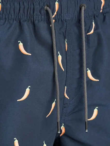Шорти для плавання JJIBALI JJSWIMSHORTS AKM FUNNY FOOD 12184800 Navy Blazer Jack&Jones M Темно-синій 12184800NavyBlazer фото 2 — інтернет-магазин Tapok