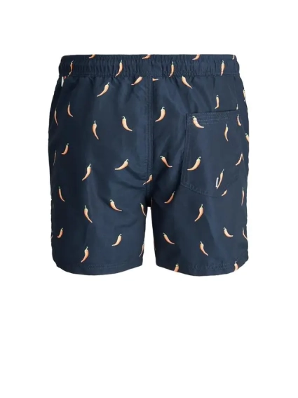 Шорти для плавання JJIBALI JJSWIMSHORTS AKM FUNNY FOOD 12184800 Navy Blazer Jack&Jones M Темно-синій 12184800NavyBlazer фото 4 — інтернет-магазин Tapok