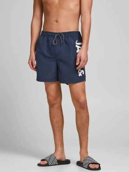 Шорты для плавания JJIBALI JJSWIMSHORTS AKM LOGO STS 12183806 Navy Blazer Jack&amp;Jones S Темно-синий 12183806NavyBlazer фото 2 — интернет-магазин Tapok