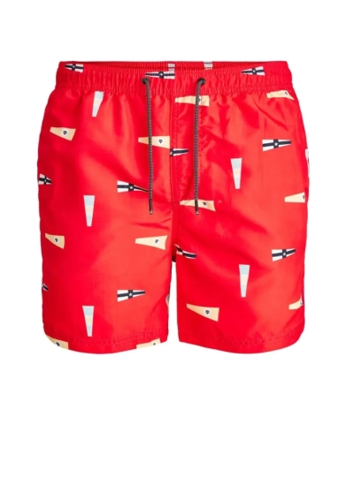 Шорти для плавання JJIBALI JJSWIMSHORTS AKM SAILOR 12184794 Flame Scarlet Jack&Jones L Червоний 12184794FlameScarlet фото 1 — інтернет-магазин Tapok