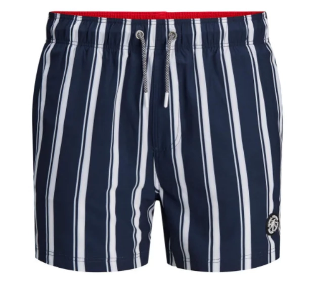 Шорти для плавання JJIMAUI JJSWIMSHORTS ST STRIPE 12186194 Navy Blazer Jack&Jones L Темно-синій 12186194NavyBlazer фото 3 — інтернет-магазин Tapok