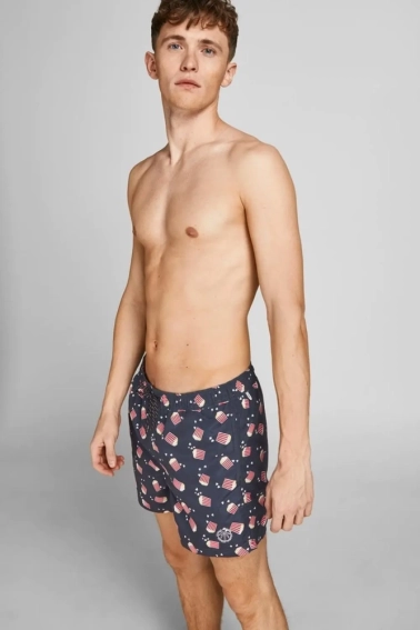 Шорти плавальні JPSTCRETE JJSWIM AKM FOOD 12203822-Navy Blazer Jack&Jones L Темно-синій 12203822-Navy Blazer фото 2 — інтернет-магазин Tapok