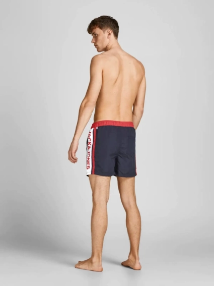 Шорты плавательные JPSTCRETE JJSWIM AKM TAPE SN 12204009-Navy Blazer Jack&amp;Jones L Темно-синий 12204009-Navy Blazer фото 5 — интернет-магазин Tapok